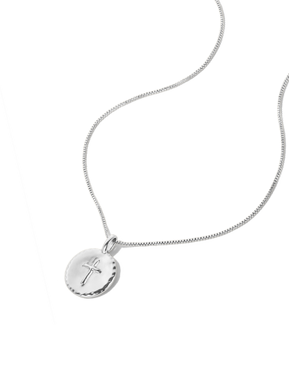 Cross Disc Necklace